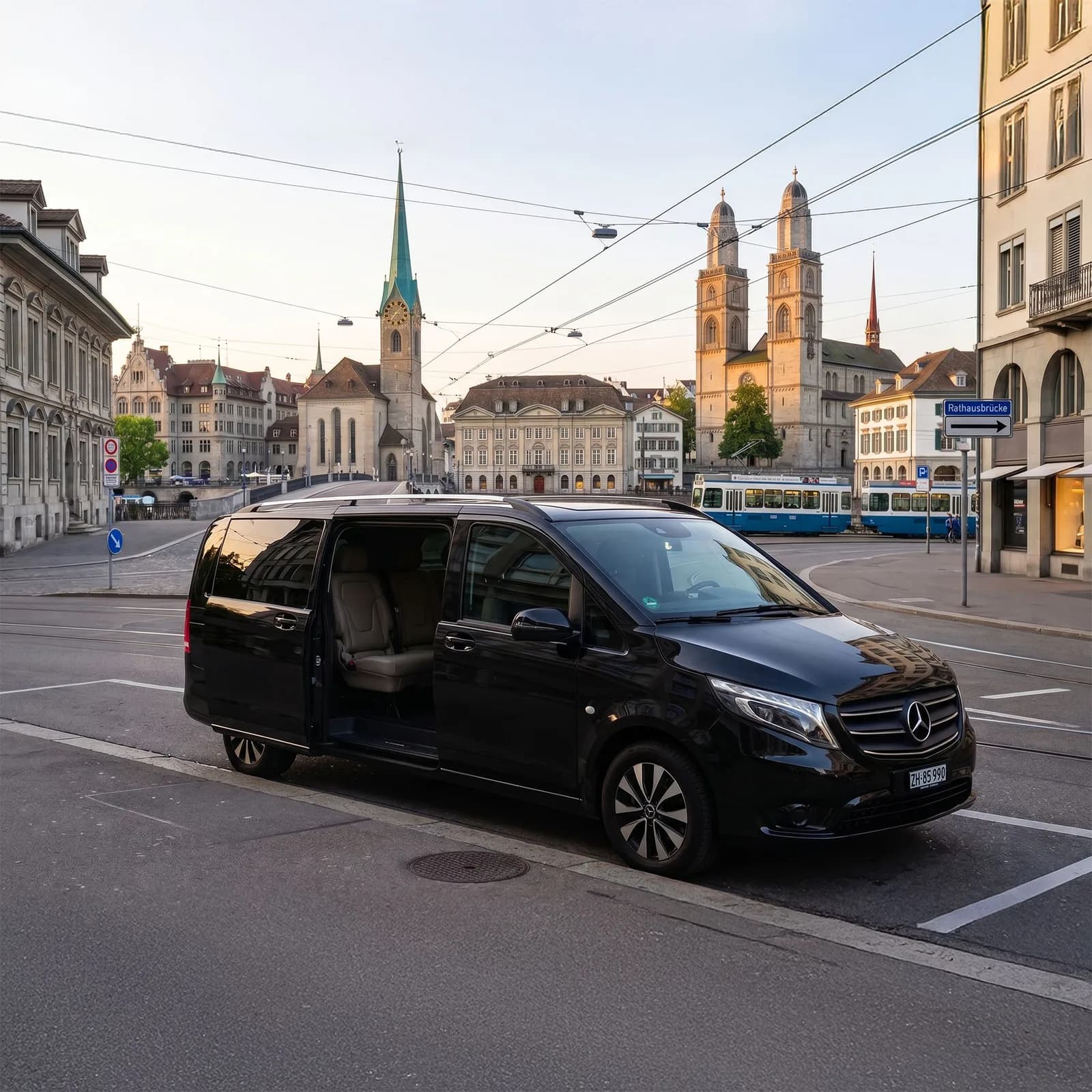 Mercedes-Benz V-Klasse Van für Gruppentransfers in der Schweiz