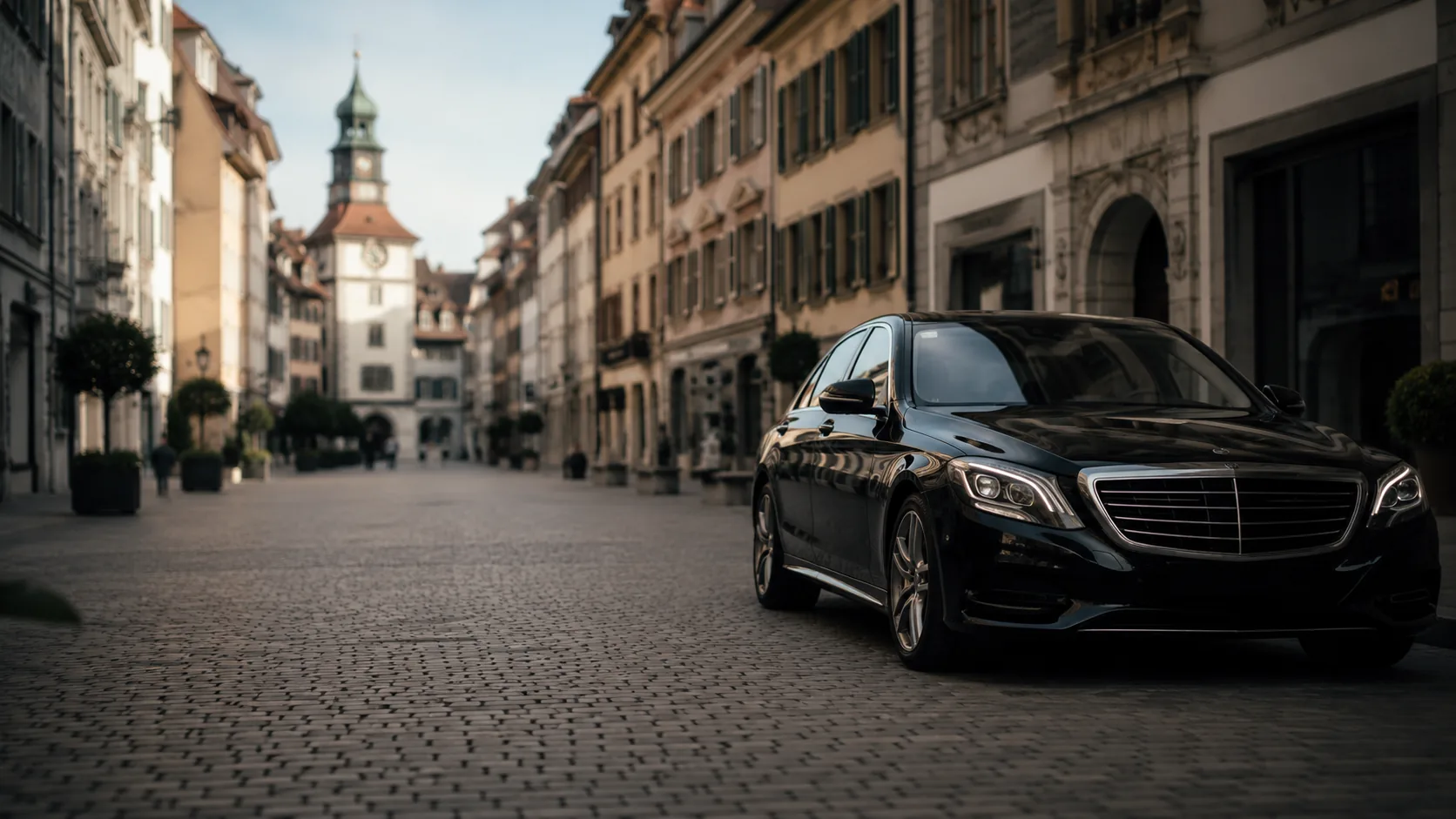 Mercedes Limousine auf der Autobahn A1 Richtung Winterthur